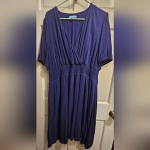 Draper James Navy Midi Dress
